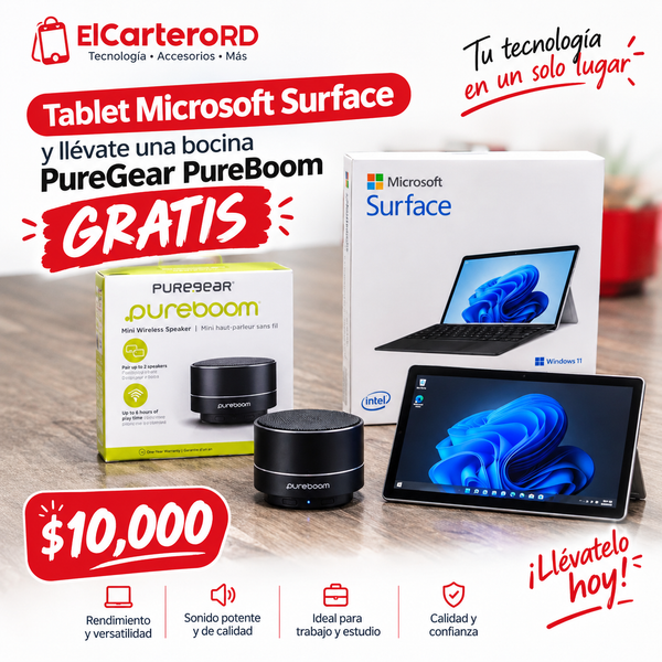 Laptop 2 en 1 - microsoft surface + bocina gratuita