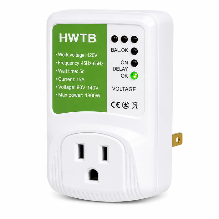Protector de Voltaje 1800W para Electrodomésticos
