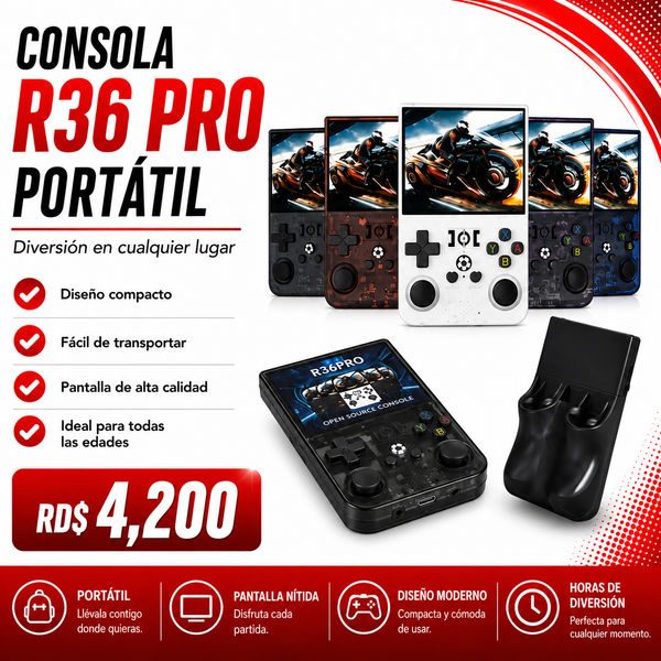 Consola Portátil R36PRO Retro Gaming 4