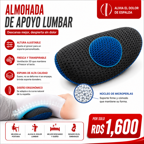 ALMOHADA DE APOYO LUMBAR
