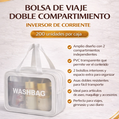 BOLSA DE VIAJE DOBLE COMPARTIMIENTO