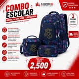 Combo Escolar mochila + lonchera + estuche