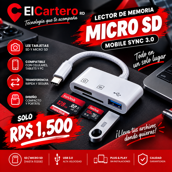 Lector de memoria Micro SD