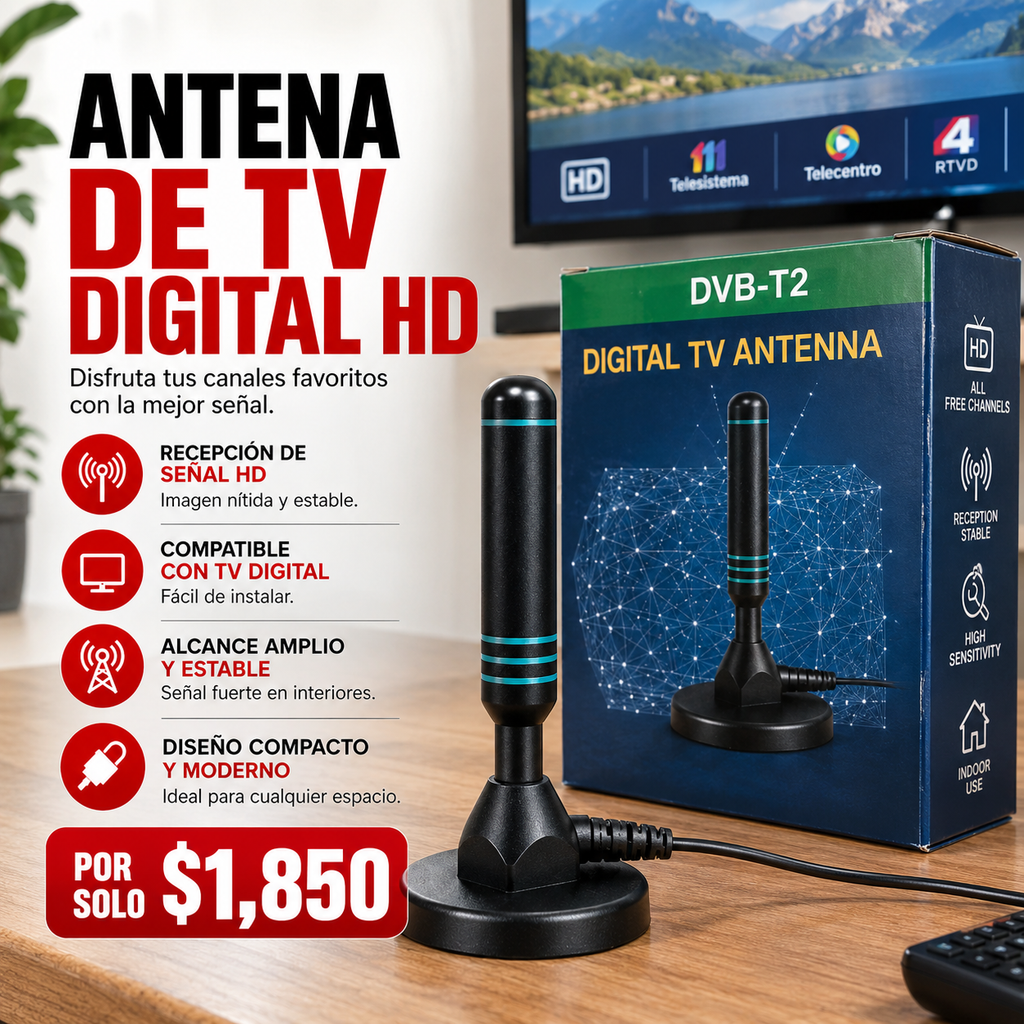 ANTENA DE TV DIGITAL HD