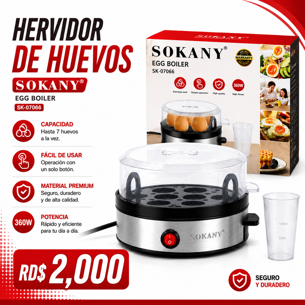 Hervidor de Huevos Sokany