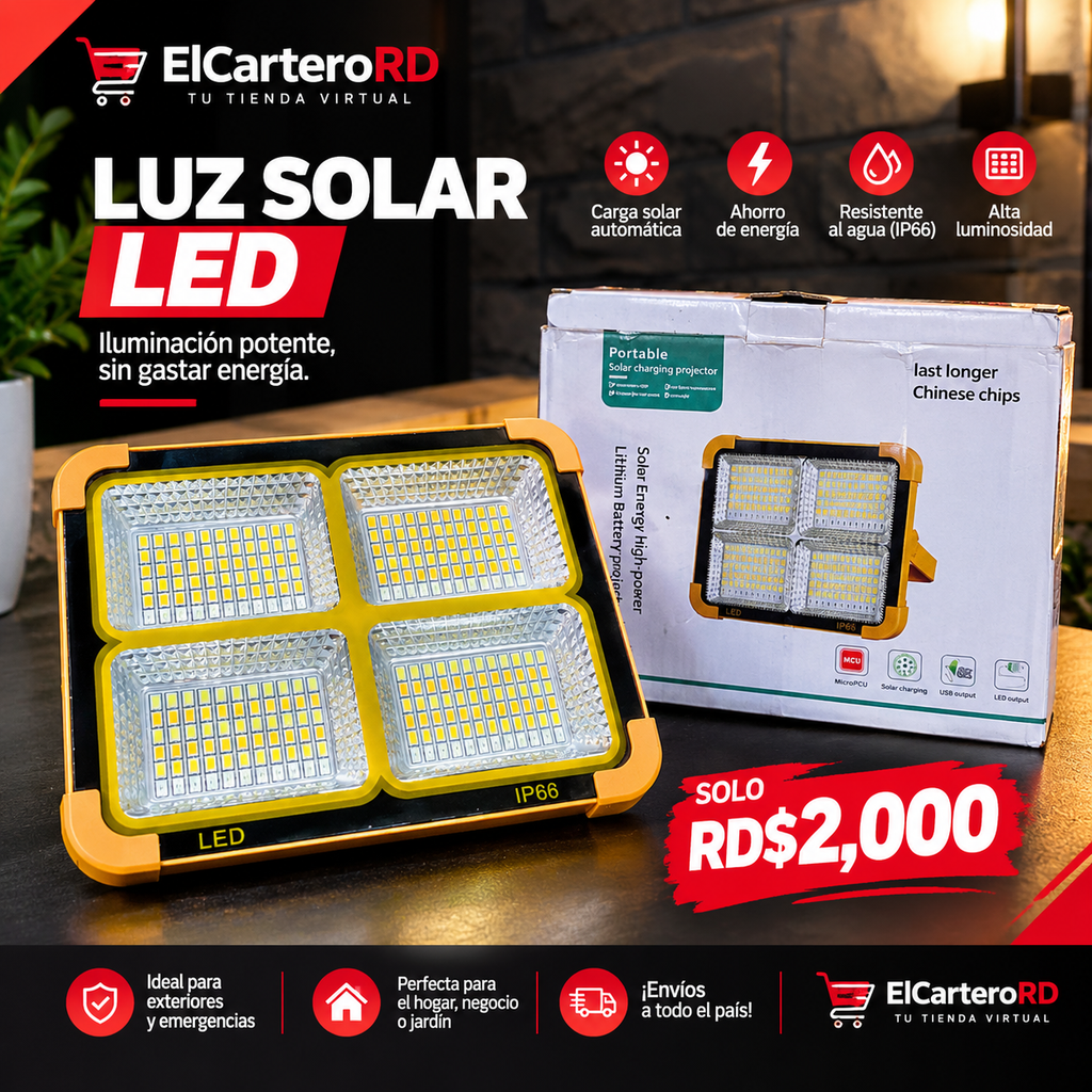 Luz solar led