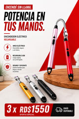Encendedor Eléctrico 3x1