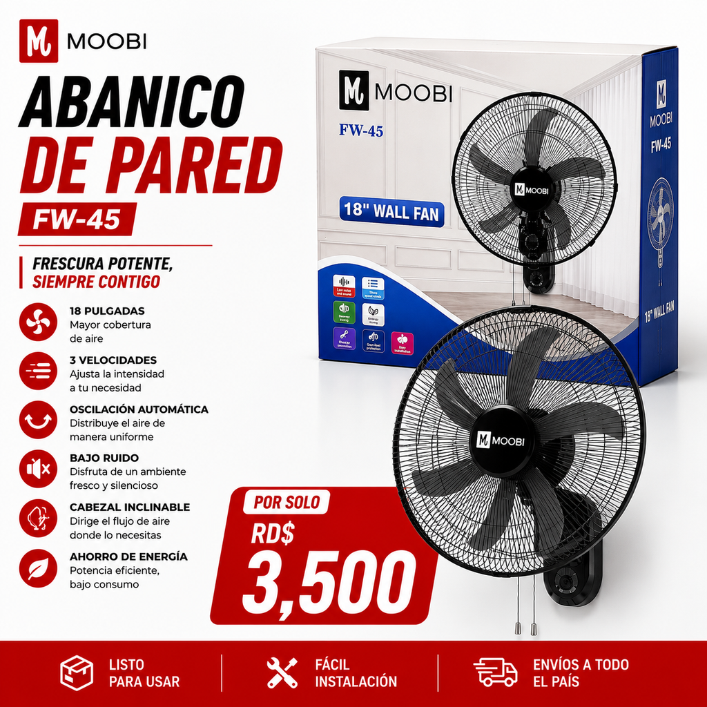 Abanico de pared Moobi
