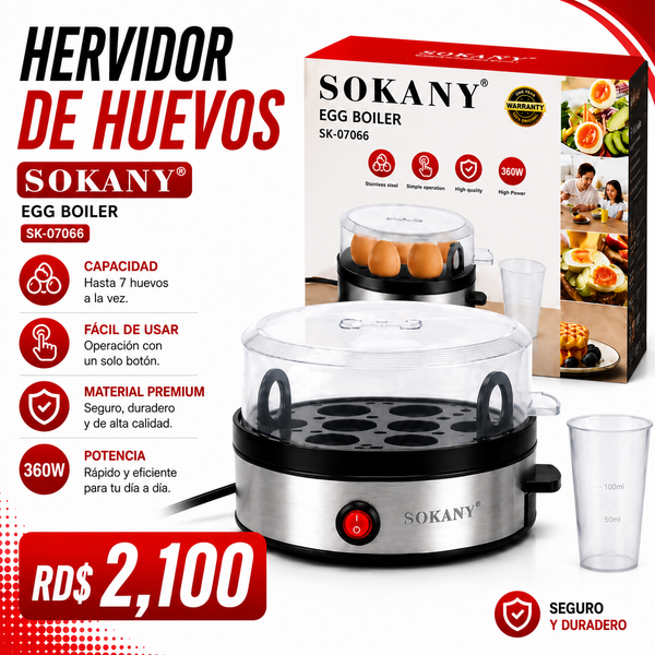 Hervidor de Huevos Sokany