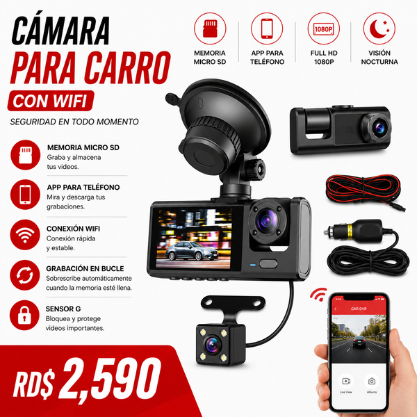 CAMARA PARA CARRO CON WIFI