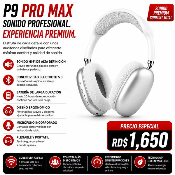 AUDIFONO P9 PRO MAX