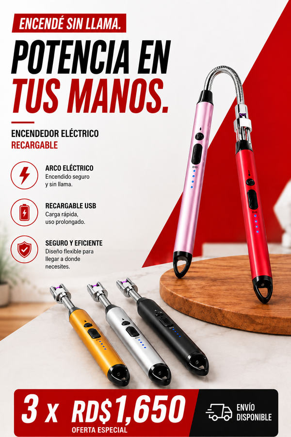Encendedor Eléctrico 3x1