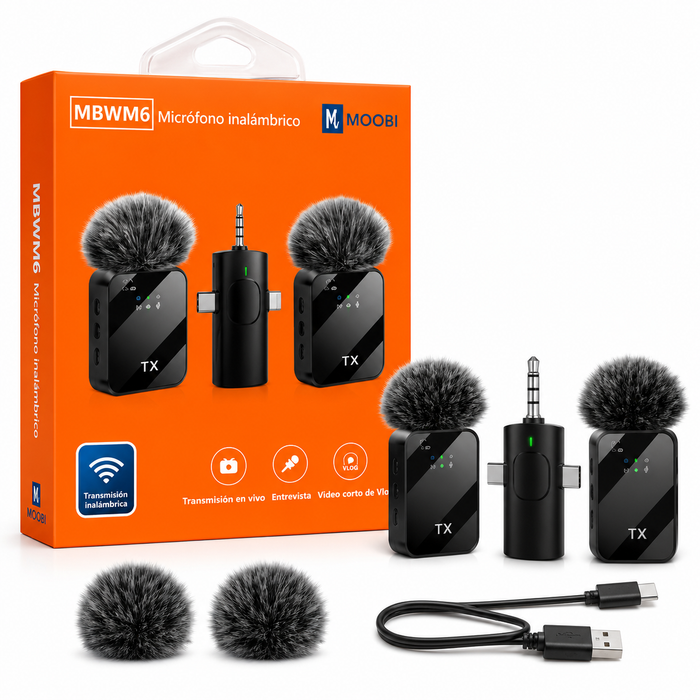 Micrófono Inalámbrico MOOBI MBWM6