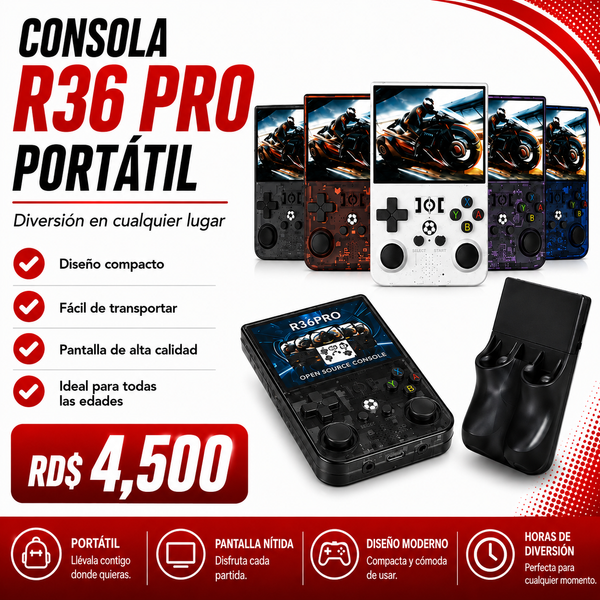 Consola Portátil R36PRO Retro Gaming 4