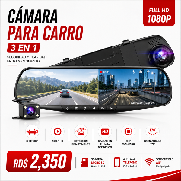 CAMARA PARA CARRO 3 EN 1